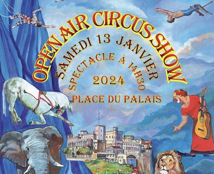 Grand Circus Parade in town and Open Air Circus Show on the Prince’s Palace Square