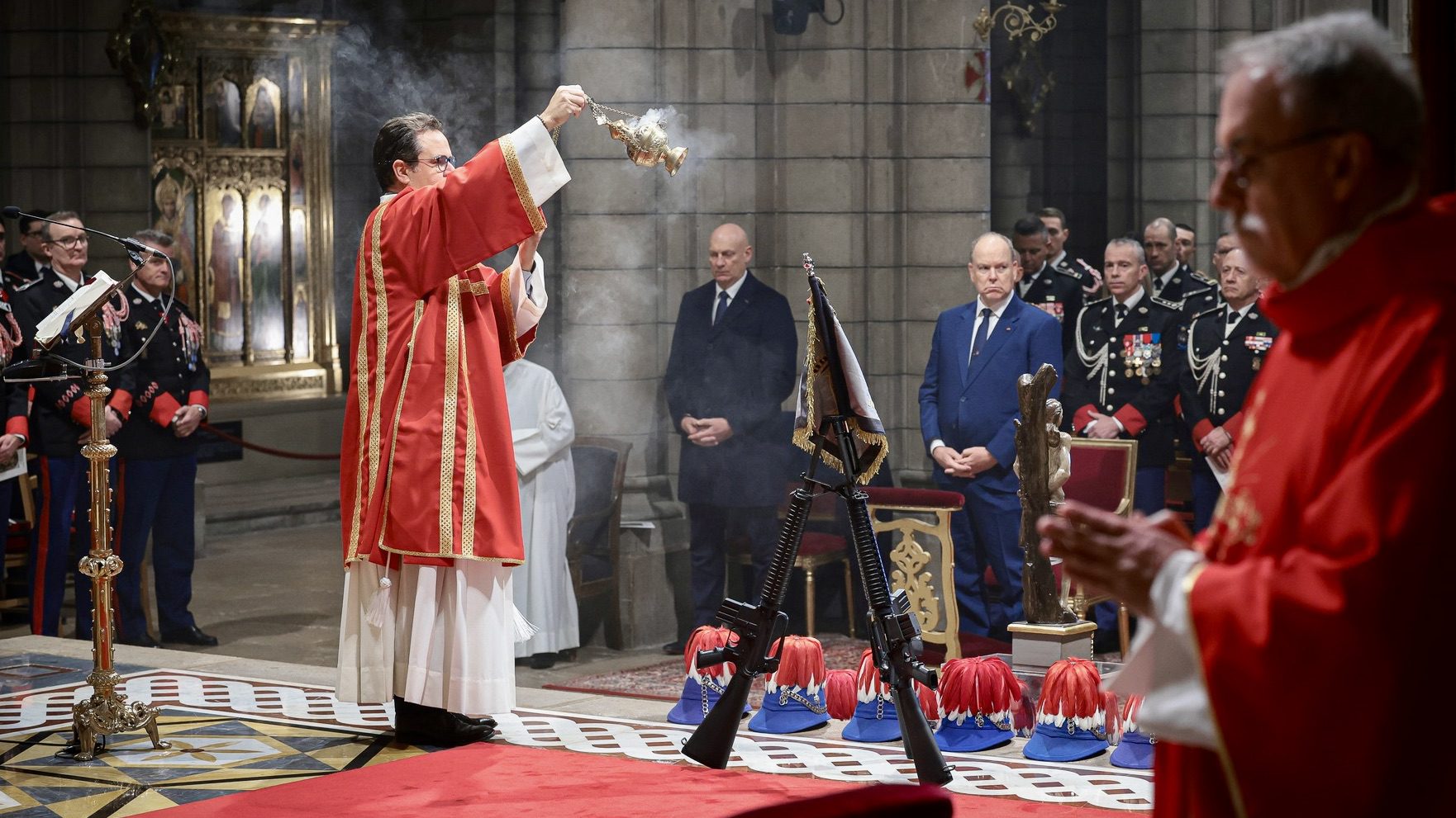 Saint Sébastien honoré à Monaco alors que le Prince Albert II assiste à la traditionnelle cérémonie des Carabiniers