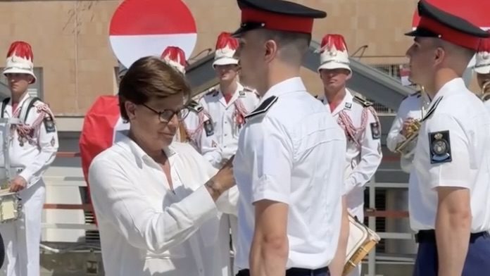 Princess Stéphanie welcomes new recruits into Prince’s Carabinieri Corps