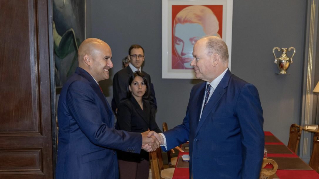 Prince Albert II hosts Interpol Chief in talks on global security cooperation