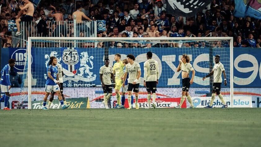 Monaco throw away three-goal lead in nine-goal Strasbourg thriller