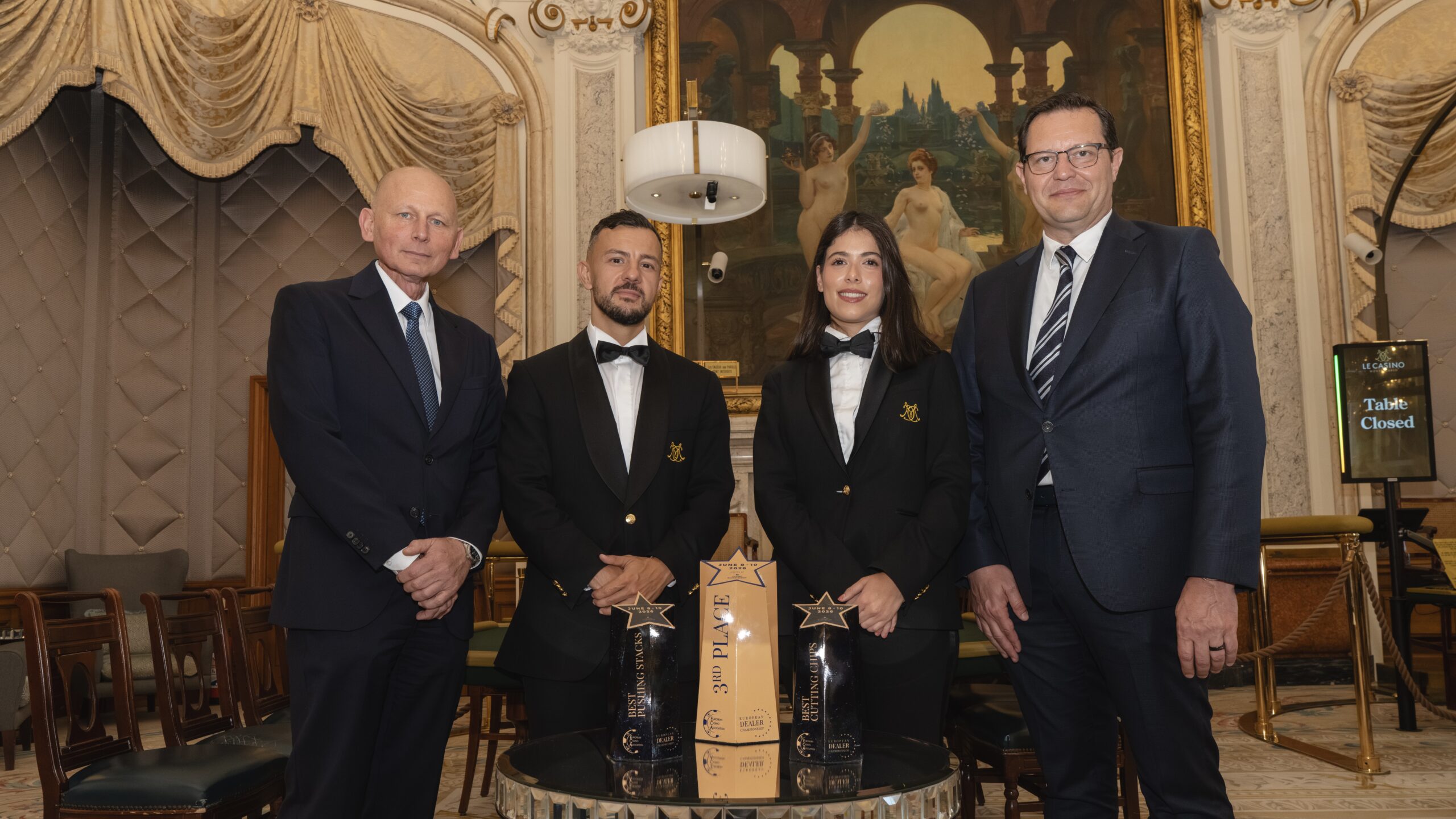 Les concessionnaires du Casino de Monte-Carlo brillent sur la scène européenne avec de multiples distinctions en championnat