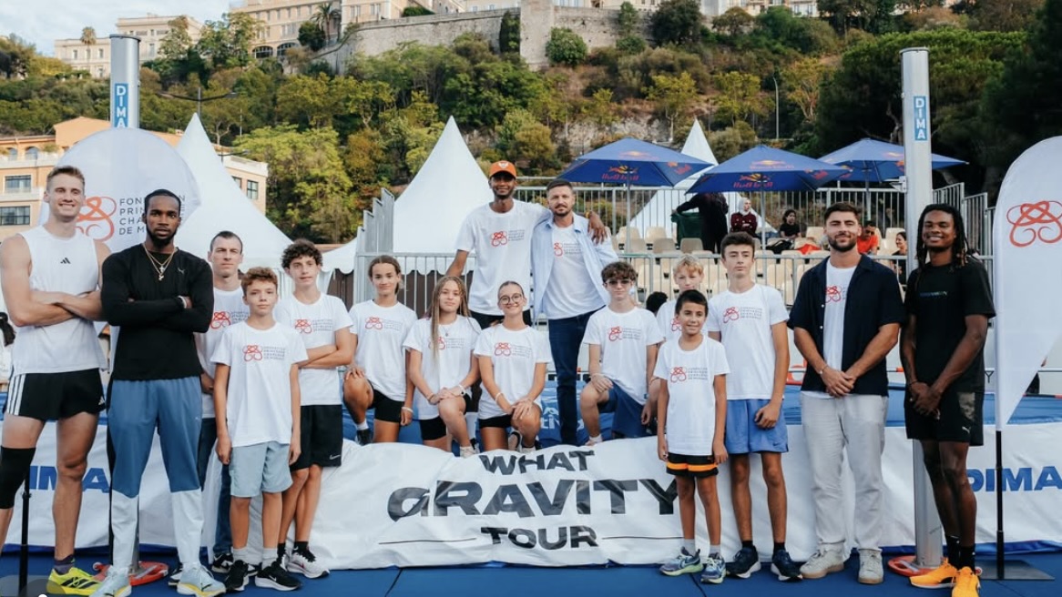 La Fondation Princesse Charlène rejoint de jeunes athlètes pour une séance d'entraînement spéciale avant le premier Gravity Challenge