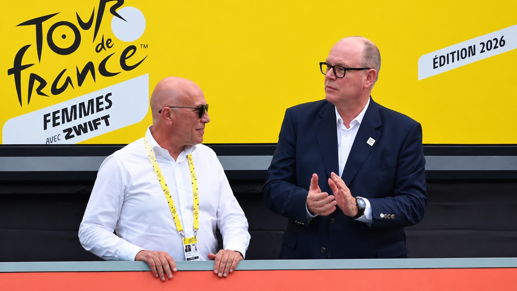 Prince Albert honore la finale du Tour de France Femmes