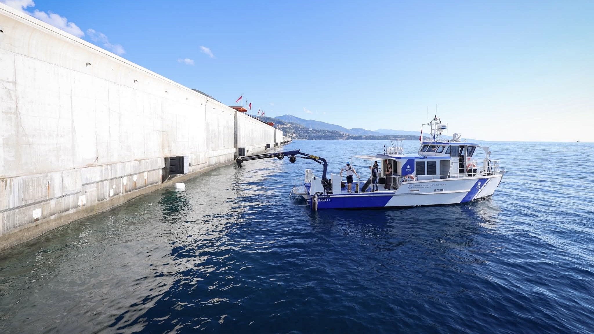 Monaco achève la première phase de nettoyage sous-marin du Port Hercule
